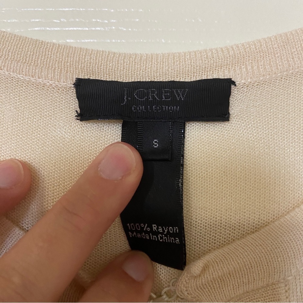 J. Crew Cream Cardigan - Picture 3 of 7